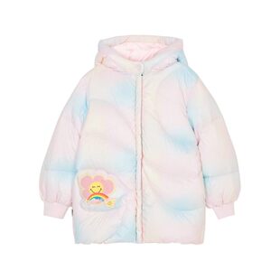 Skechers斯凯奇女童秋冬加厚保暖舒适休闲梭织羽绒服外套L424G092