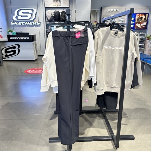 Skechers斯凯奇女士秋冬加绒保暖舒适休闲微喇显瘦长裤P426W078