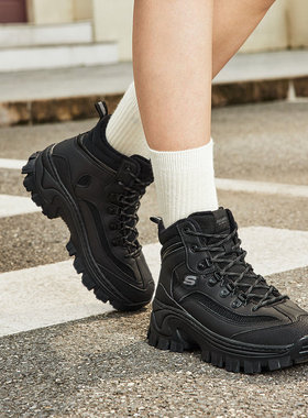 Skechers斯凯奇秋季女鞋蜜糕鞋厚底增高时尚运动鞋老爹鞋177236