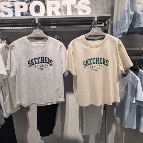 Skechers斯凯奇春夏女士时尚潮流吸湿速干针织短袖T恤衫L226W051