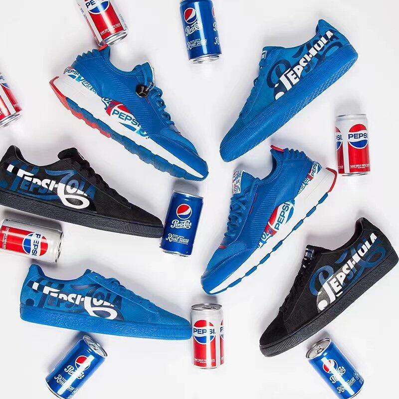 彪马Puma X Pepsi RS-0 50周年白蓝配色百事可乐联名368344-01-02