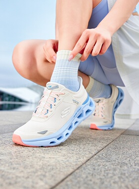 Skechers斯凯奇女士闪穿一脚蹬网面透气舒适轻便休闲跑步鞋150511