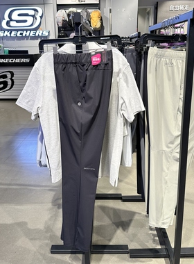 Skechers斯凯奇女士春季新款抗皱修身休闲梭织显瘦喇叭裤P226W076