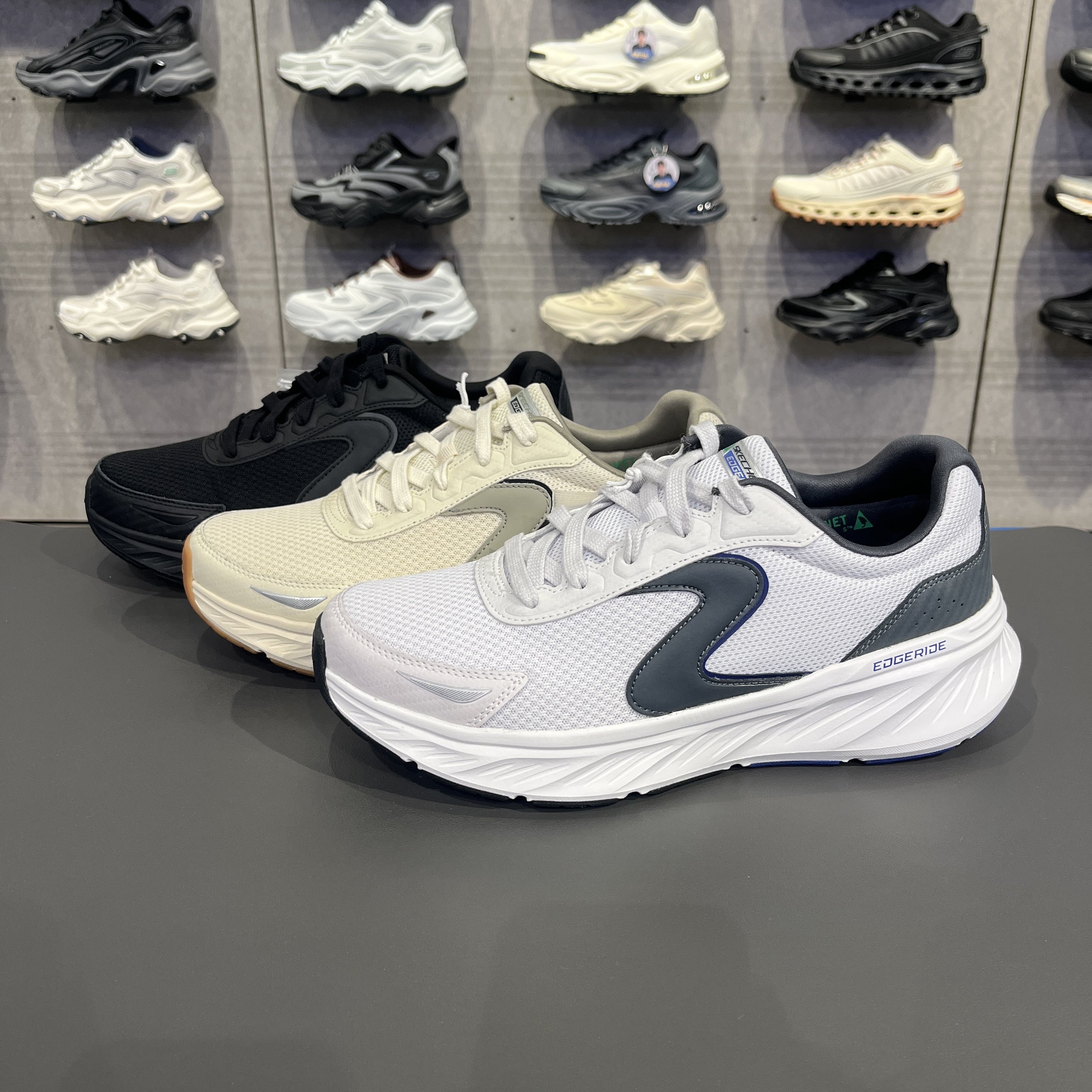 Skechers斯凯奇男士休闲舒适网面透气轻盈绑带运动鞋232838WW