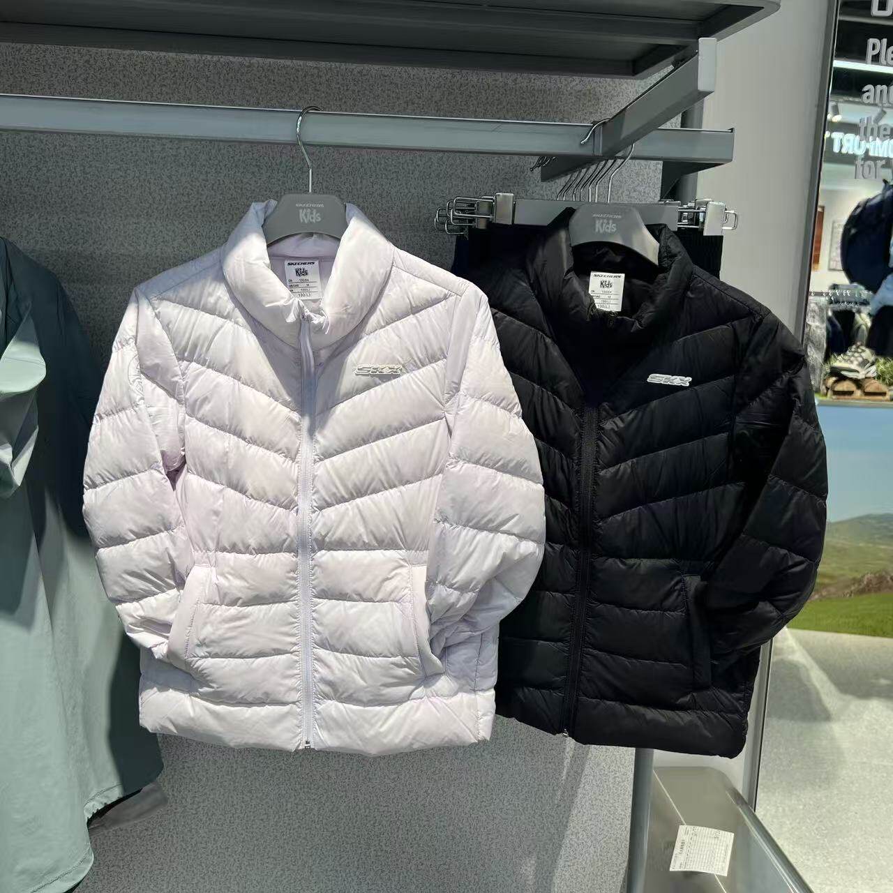 Skechers斯凯奇儿童男女童秋冬立领防泼水梭织羽绒服外套L426K002