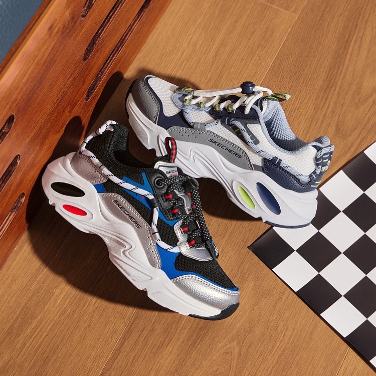 Skechers斯凯奇儿童陨星熊复古高回弹运动405330L老爹鞋319073L