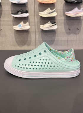 Skechers斯凯奇女童夏花花童趣一鞋两穿洞洞302114L凉拖鞋308006L