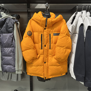 Skechers斯凯奇男士 羽绒服梭织外套L424M032 秋冬保暖防风连帽短款