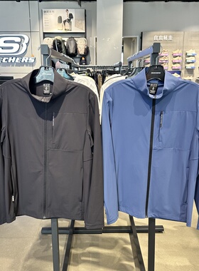 Skechers斯凯奇夏季男士轻薄透气修身吸湿速干防晒服外套P226M085