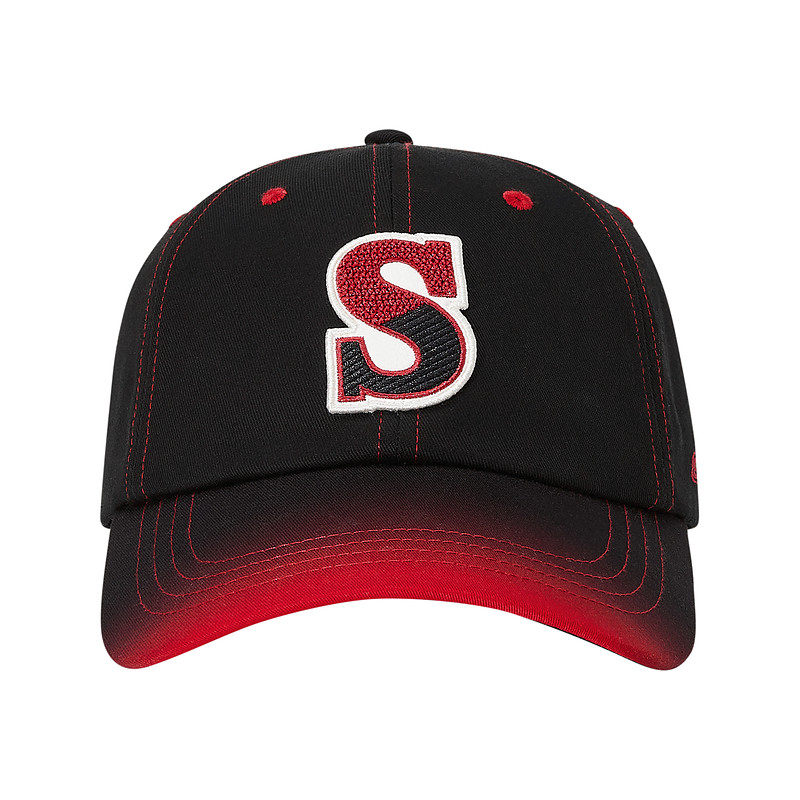 Skechers斯凯奇男女童儿童时尚百搭红色刺绣棒球帽鸭舌帽L126K024