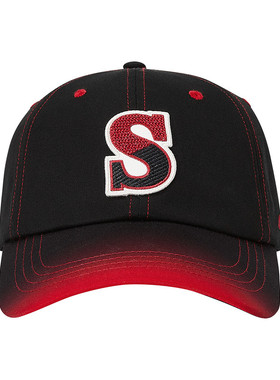 Skechers斯凯奇男女童儿童时尚百搭红色刺绣棒球帽鸭舌帽L126K024