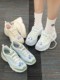 896209 拼色厚底熊猫鞋 老爹鞋 Skechers斯凯奇小冰熊春夏网面女鞋