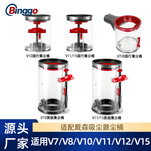 适配戴森吸尘器垃圾桶家用集尘桶底盖密封圈集尘杯配件维修修理