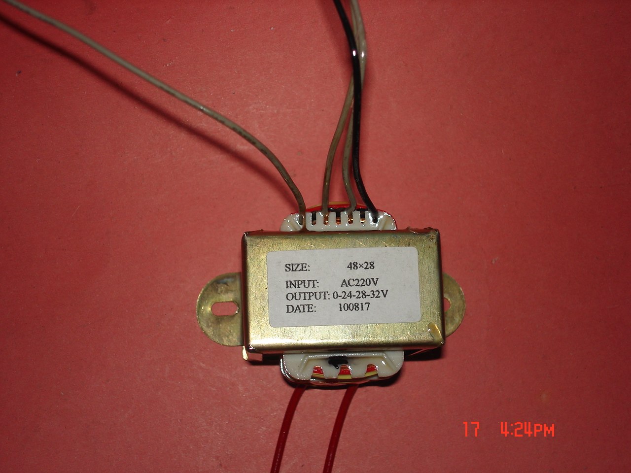 特殊规格12W220V转0-24V-28V-32V/0.32A多抽取式变压器EI48×28