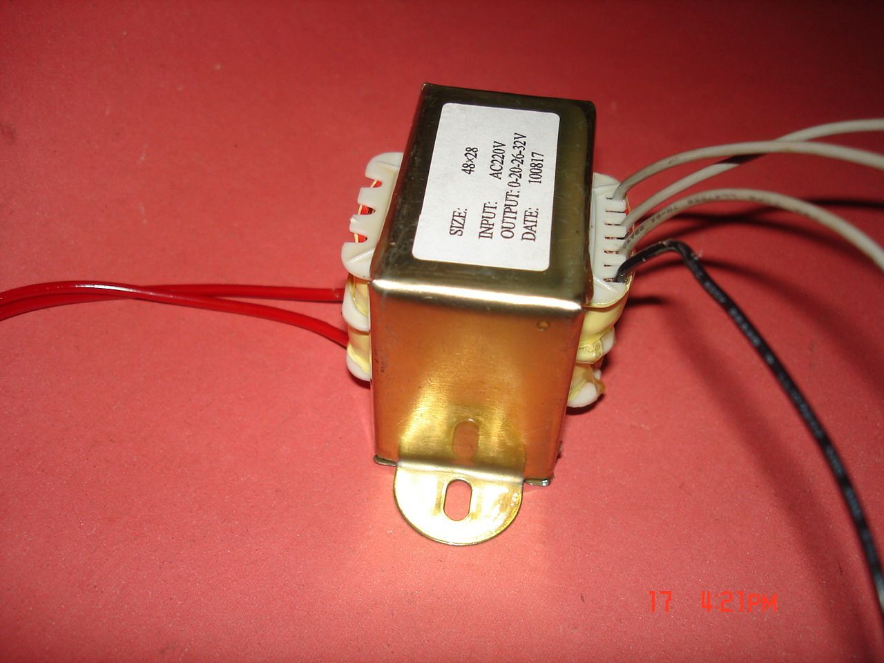 特殊规格12W220V转0-20V-26V-32V/0.32A多抽取式变压器EI48×28