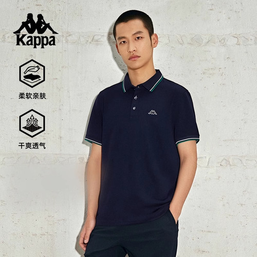 Kappa卡帕POLO领短袖T恤