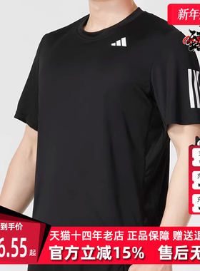 Adidas阿迪达斯男装2025夏季新款运动休闲百搭圆领短袖T恤IS2296