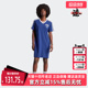 运动V领短袖 新款 连衣裙IT9853 夏季 Adidas阿迪达斯三叶草女装