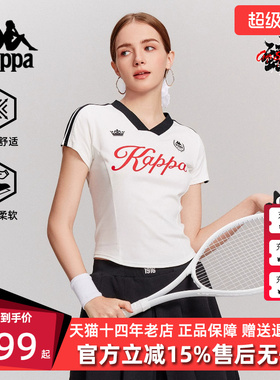 Kappa卡帕女装2025秋季新款运动休闲简约百搭短袖T恤K0F62TD02