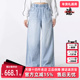 2025秋季 新款 DENIM Adidas阿迪达斯三叶草女裤 PANT牛仔长裤 KC5837
