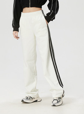 Adidas阿迪达斯女装2026春季新款FAV FT 3S PNT针织长裤KS2820