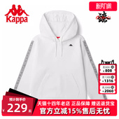 套头帽衫 女卫衣休闲长袖 K0C22MT04 新款 Kappa卡帕串标针织套头帽衫