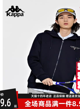 Kappa卡帕男款春季新款字母印花运动休闲长袖外套K0D72MK20