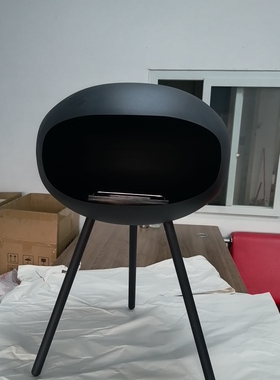 高脚壁炉真火炉户外室内装饰高端大气酒精壁炉跨境落地客厅艺术