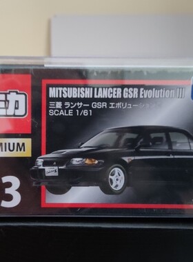 TOMY 多美卡 TOMICA黑盒 PREMIUM TP23号 三菱 EVO 3