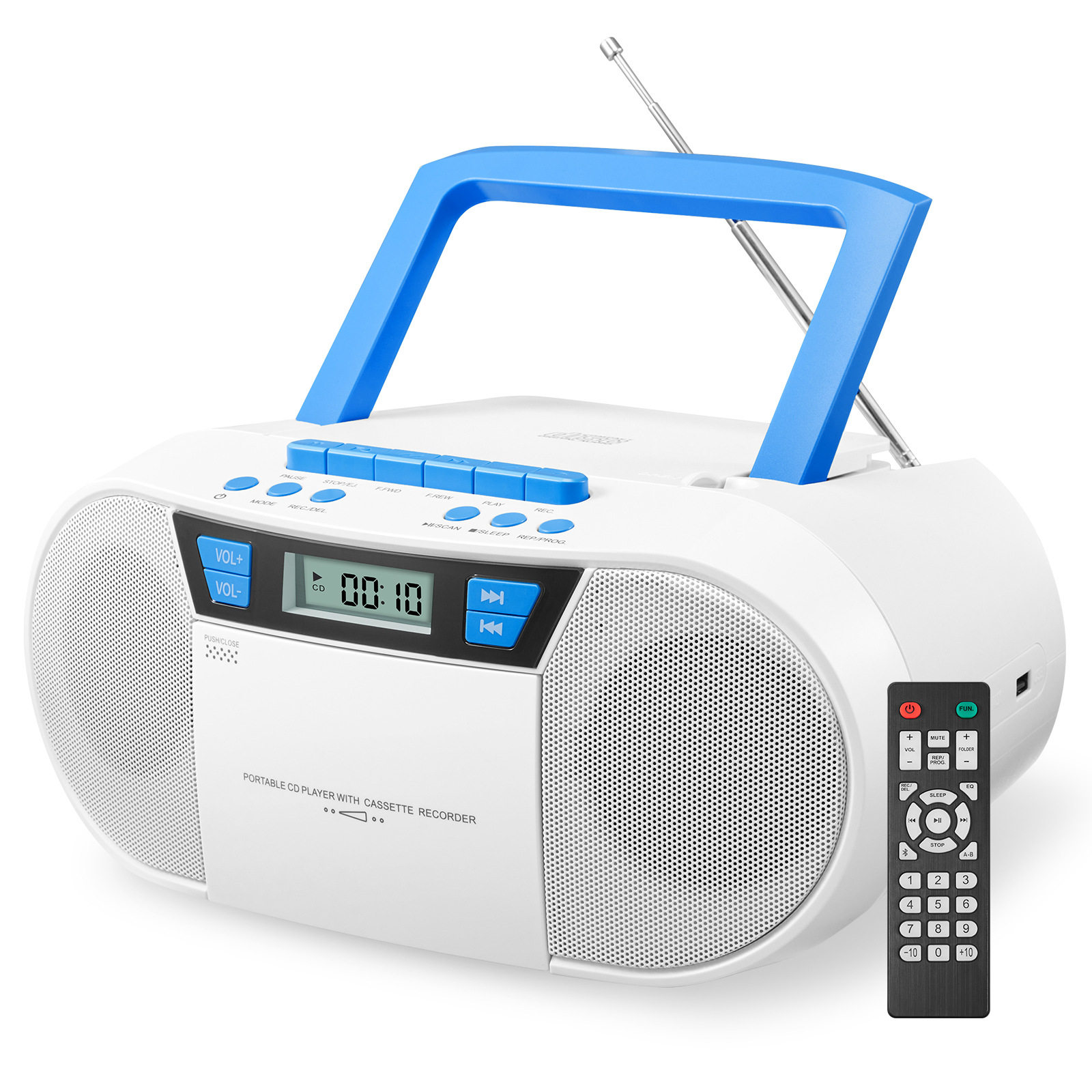 手提蓝牙CD MP3播放机FM收音机磁带录音机卡带U盘英语学习AUX