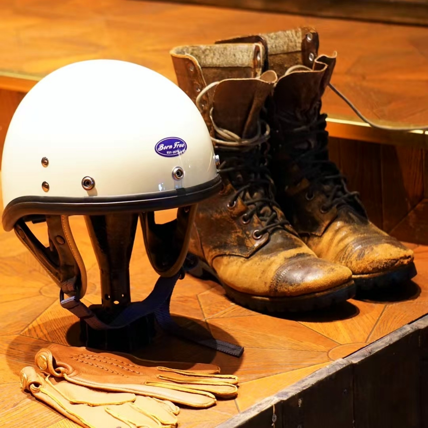 复古小盔体70S骑行头盔日系瓢盔