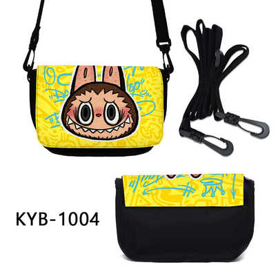 Labubu jeffy周边百搭印花斜挎包泡泡玛特可爱系列单肩包