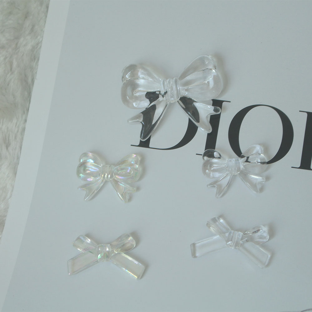 亚克力镀彩蝴蝶结领结门帘装饰帘子串珠手工diy自制材料配饰配件