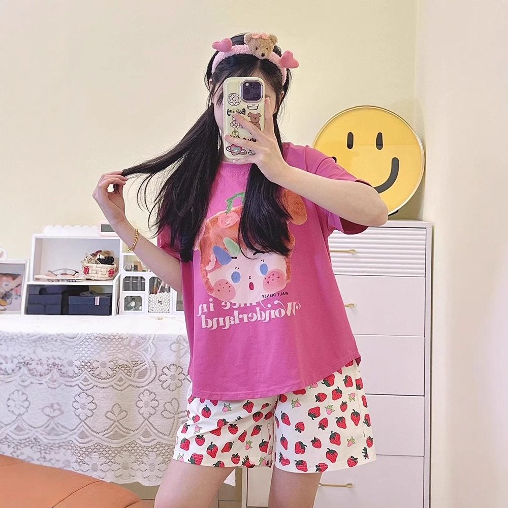 中学生睡衣女款2025新款女孩初中生少女风夏装女童家居服中大童款