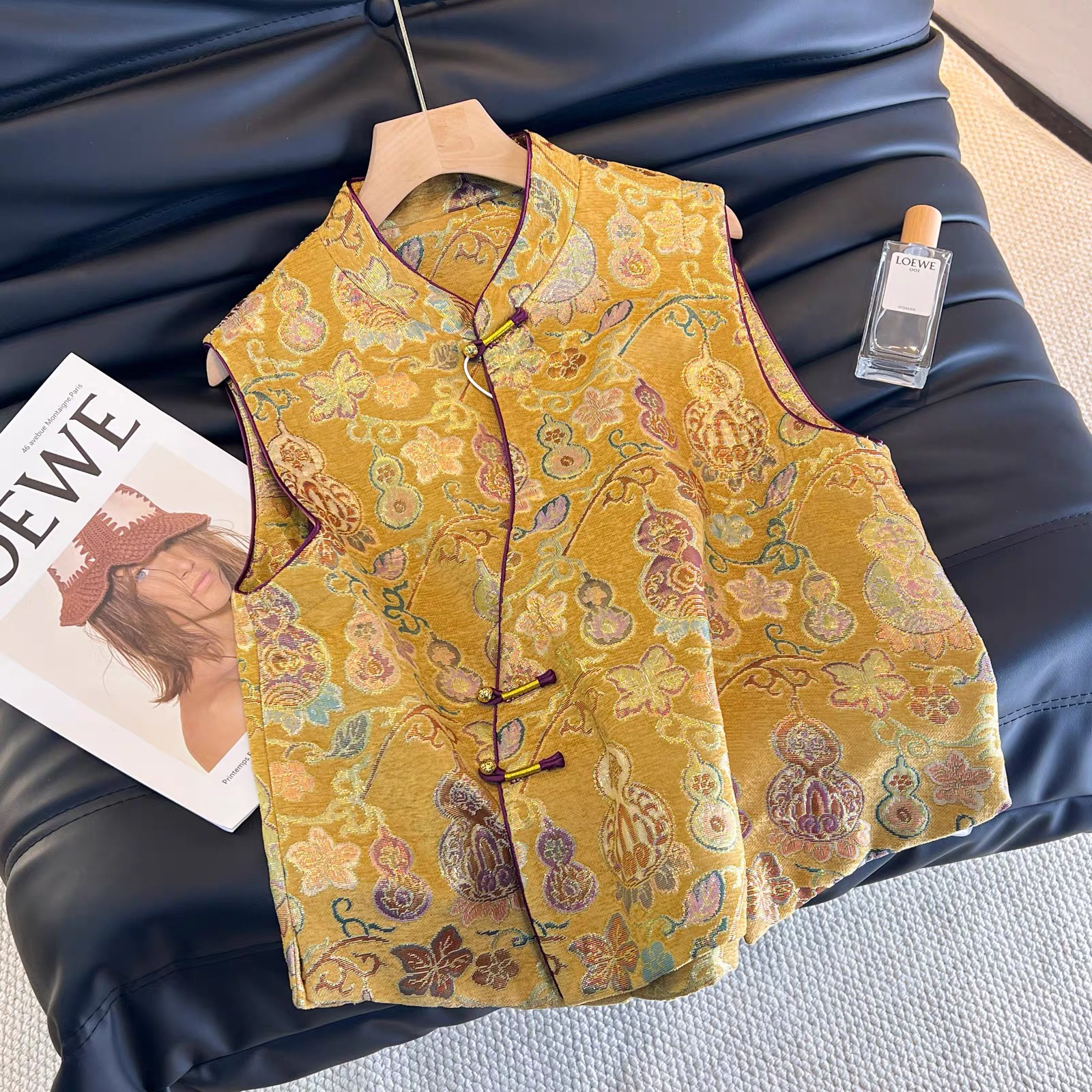 【福禄 】新中式人丝提花国风葫芦马甲秋国风加厚马甲