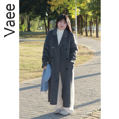 大码女装双面羊绒大衣秋冬新款