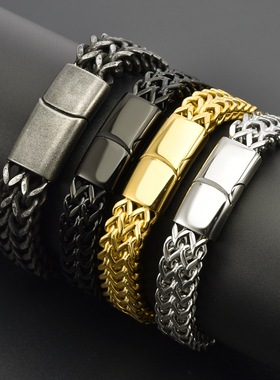 高级感霸气潮流男款双拼精抛