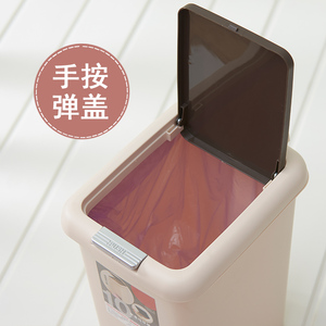 家用卫生间客厅厨房环保垃圾桶 带内桶垃圾桶 手按脚踏两用垃圾桶