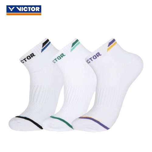 威克多VICTOR胜利羽毛球袜毛巾底男女运动袜子短筒透气包裹SK1006