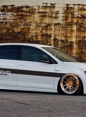 适用大众高尔夫6 7车贴 汽车拉花 POLO运动改装 REVO划痕遮挡贴纸