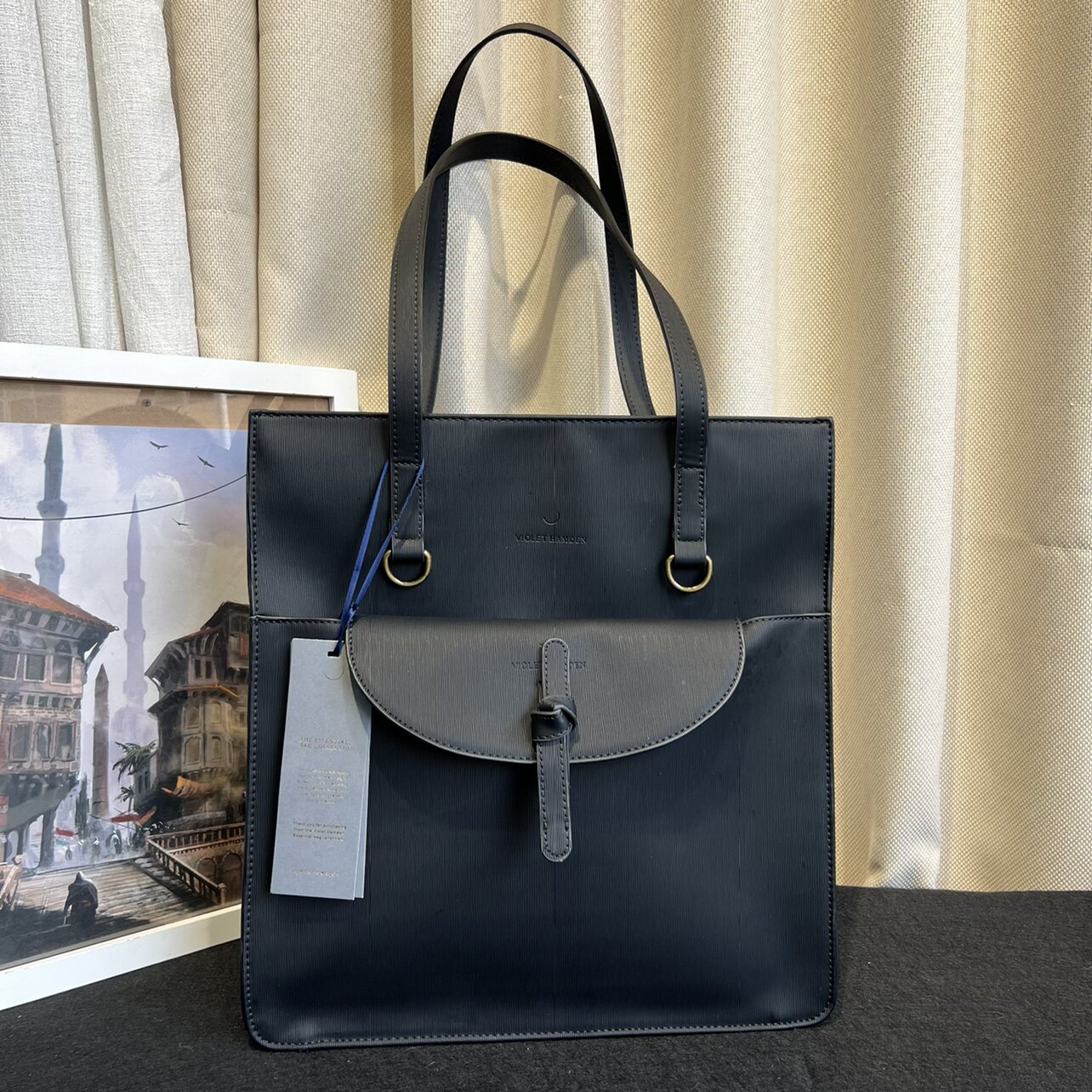 出口英国单纯原外贸尾货御姐大号托特竖款通勤女包休闲大包单肩包