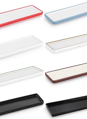 密胺盘子平盘商用窄长型餐厅饭店长条盘寿司盘长方形烧烤盘西餐盘