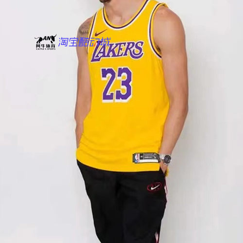 耐克湖人男子詹姆斯球衣