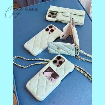 轻奢复古高级斜挎卡包苹果手机壳
