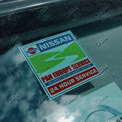 NISSAN日系车贴安全提示