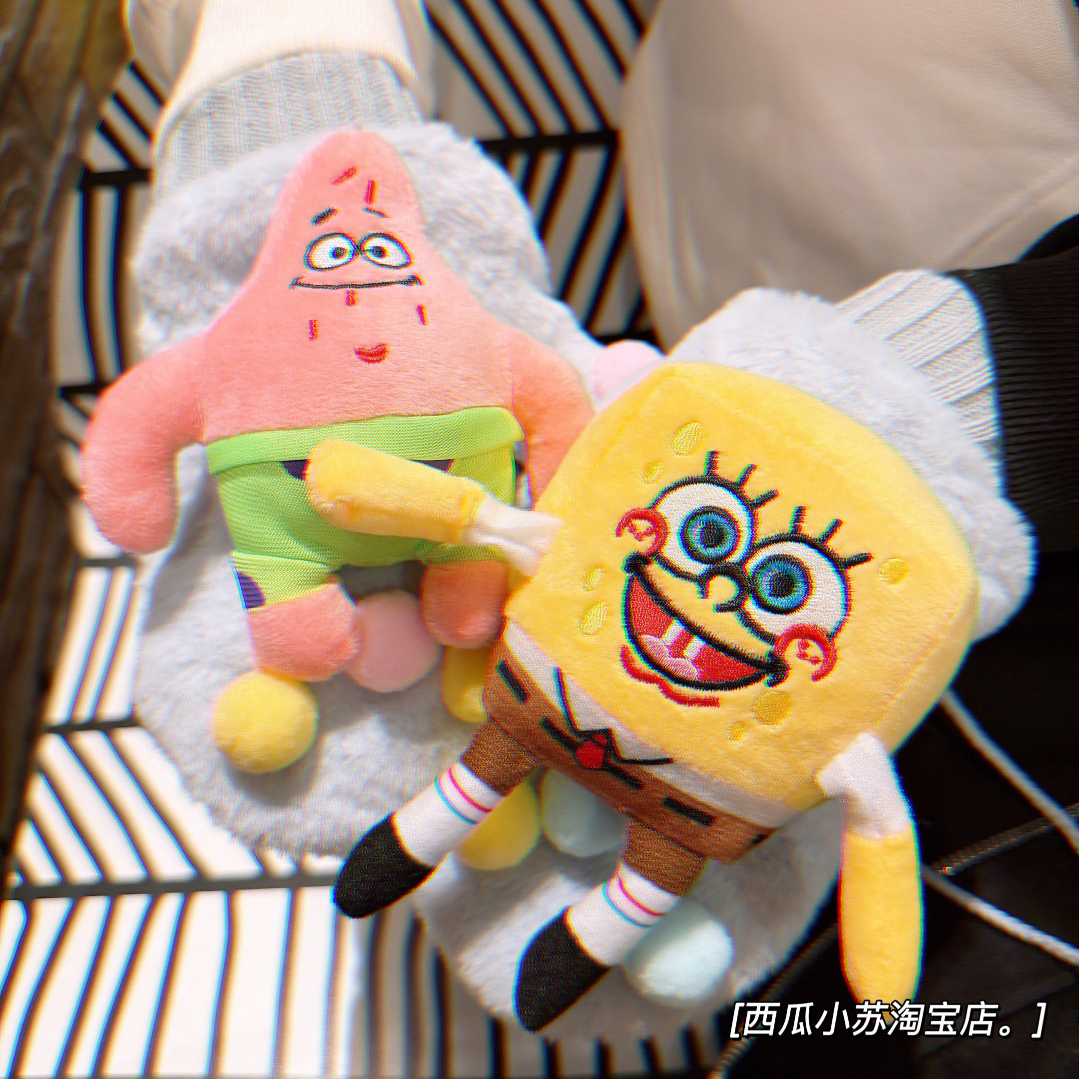 粉红少女心可爱卡通学生兔毛绒加手套