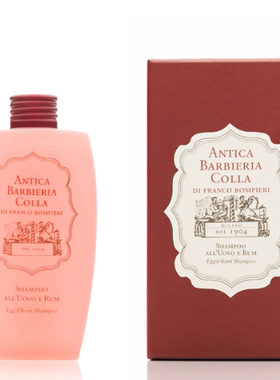 意大利  ABC antica barbieria colla鸡蛋朗姆酒洗发水200ml