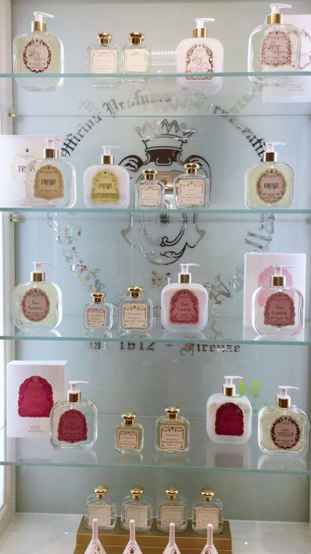 现货意大利santa maria novella沐浴露250ml玫瑰栀子扑扑莉小苍兰