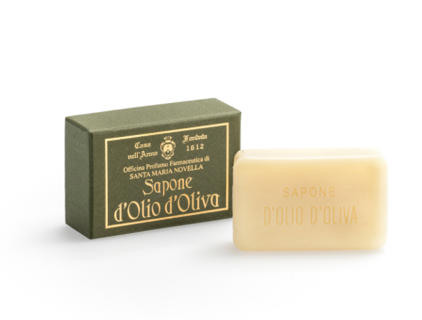 现货意大利santa maria novella橄榄油洁面皂100g干性敏感送皂盒