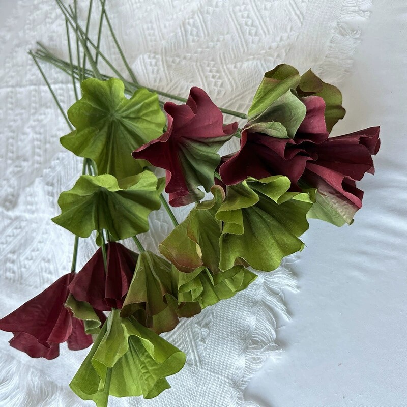 婚庆荷叶仿真绿植佛堂池塘装饰摄影假花客厅餐桌装饰落地花艺
